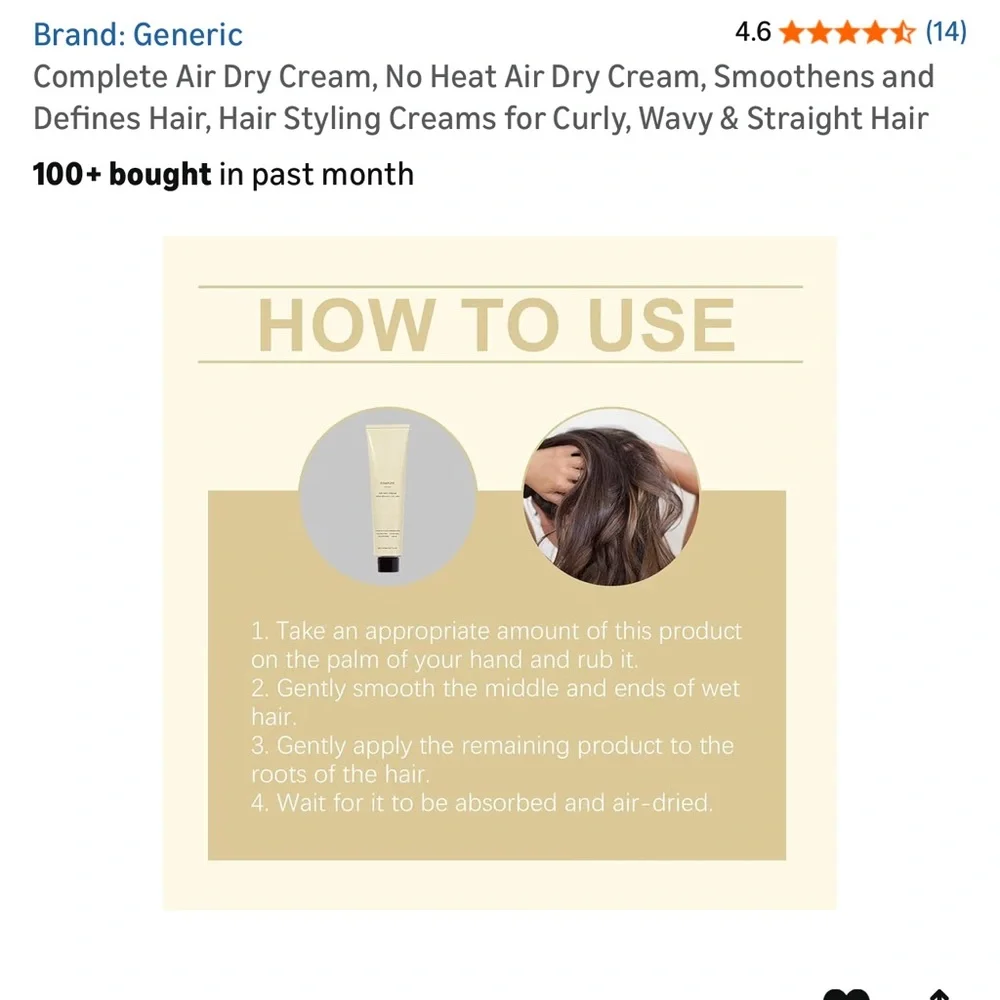 Complete Air Dry Cream, No Heat Air Dry Cream - Picture 6 of 8
